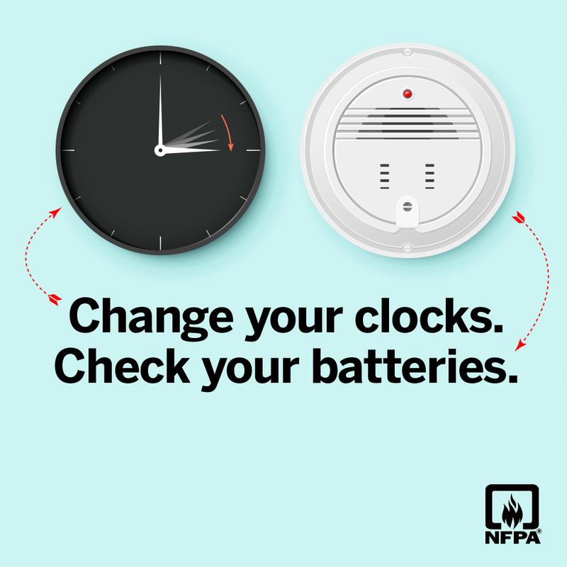 Change Your Clocks? Change Your Batteries!!! West Grove Fire Company