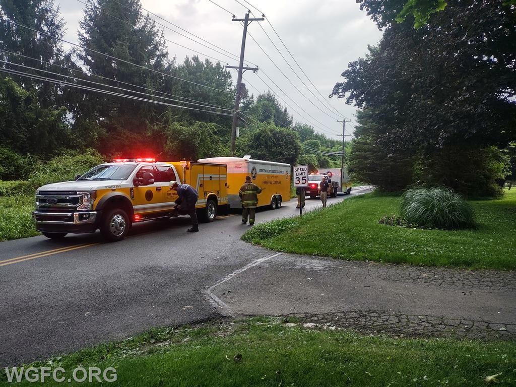 Truck Hits House in London Britain Township - West Grove Fire Company