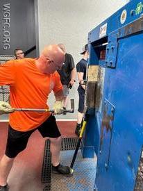 WGFC first responders train on forcible entry skills.
