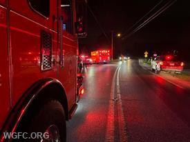 Squad 22, Ambulance 22 and Medic 94 are on scene at this Franklin Township crash on Route 896.