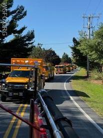 The WGFC fleet in this year's Avon Grove Homecoming Parade.