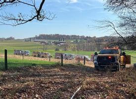 Area departments including the WGFC have handled many brush fires during a month of dry conditions.  Here Brush 22 is deployed to support the Union Fire Company in Lower Oxford Township.