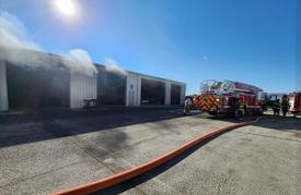 WGFC assisted the Union Fire Company on two emergencies in a row, including this commercial building fire in Upper Oxford Township.